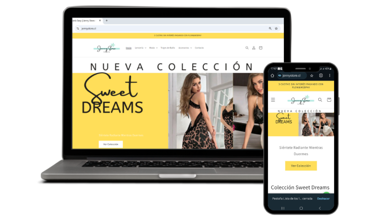 Página web con carrito de compras