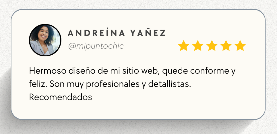 testimonios sitio web